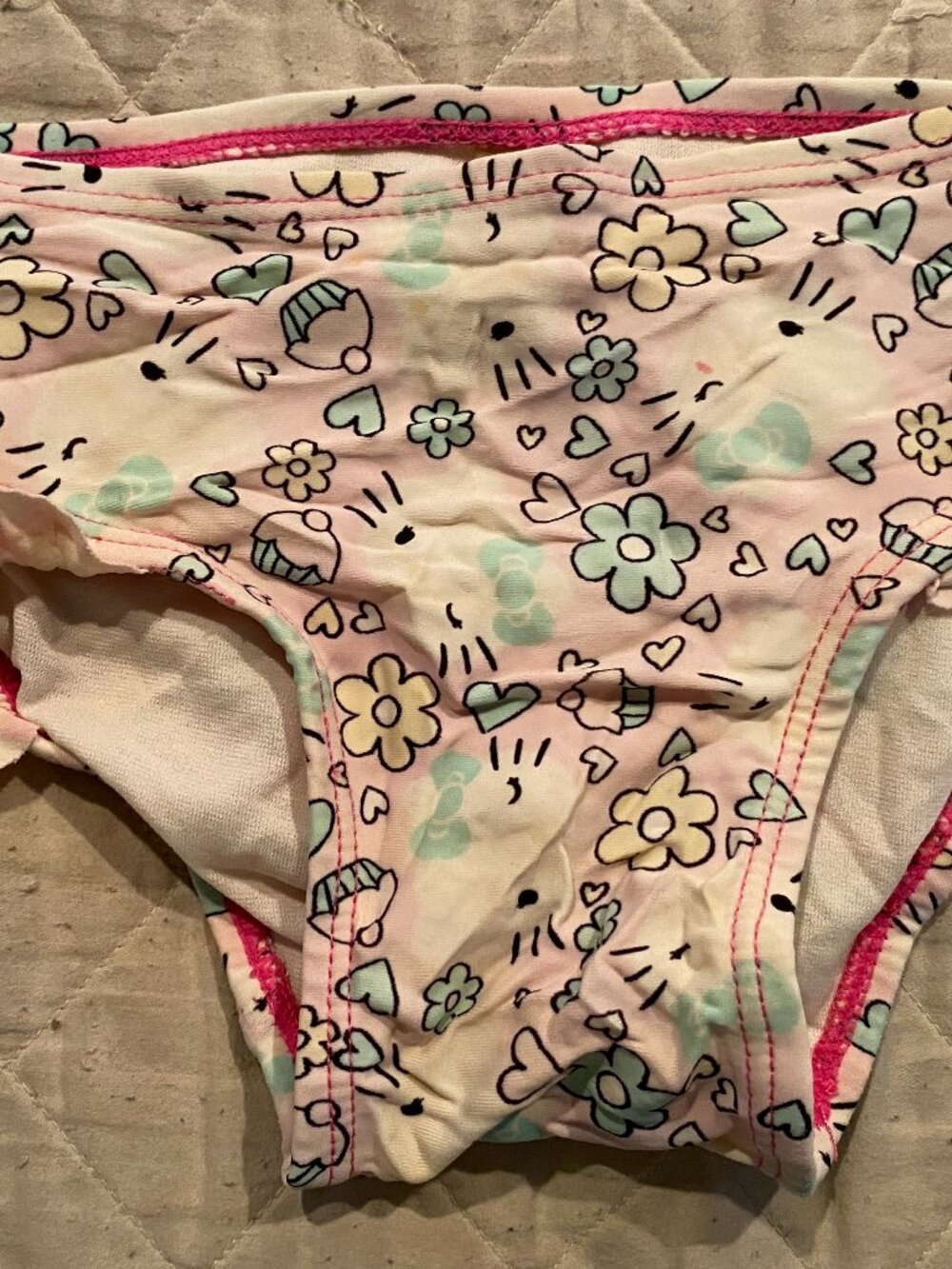 Hello Kitty Female Bathing Suit Bottoms-Size-4T
